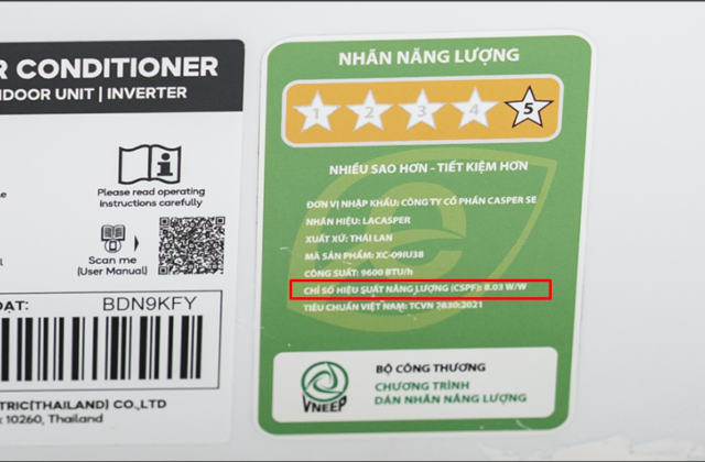 Khám Phá Chỉ Số Tiết Kiệm Điện Thực Sự Của Điều Hòa: EER và CSPF