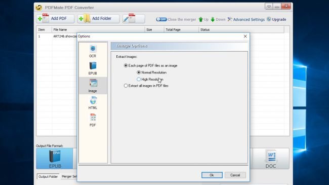 Chuyển đổi PDF sang ảnh bằng PDFMate PDF Converter Free