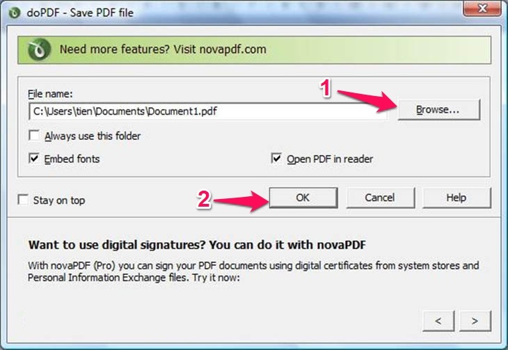 Hướng Dẫn Chuyển Đổi Tài Liệu Word Sang PDF Chuyển word sang pdf bằng doPDF