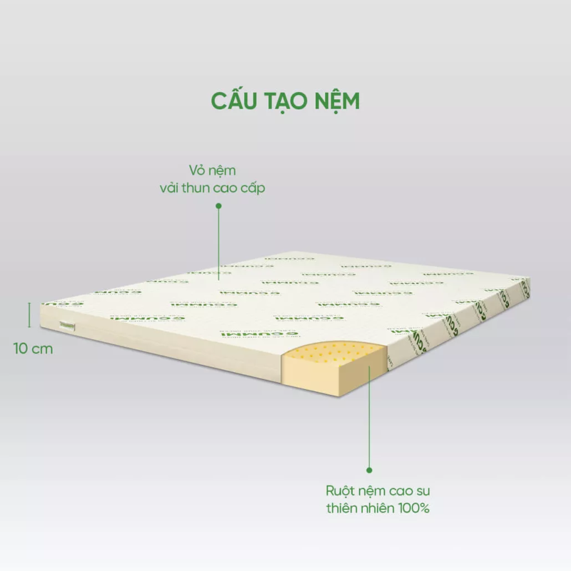 Nệm cao su thiên nhiên Gummi Classic