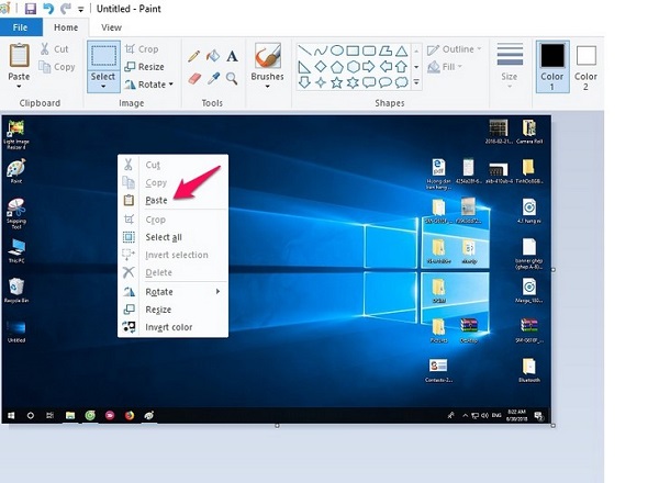Hướng Dẫn 5 Phương Pháp Chụp Màn Hình Trên Laptop Hiệu Quả 2 Sử dụng Paint để lưu hình ảnh chụp màn hình
