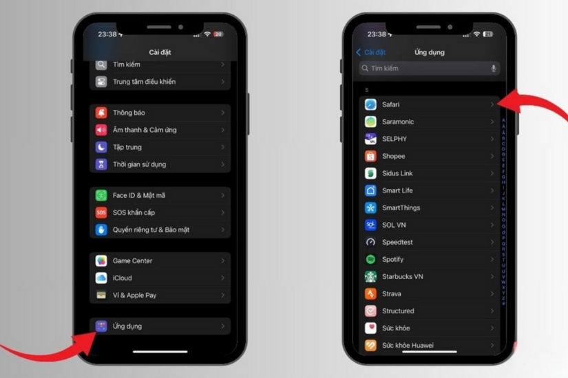 Hình ảnh hướng dẫn xóa cache trên Safari