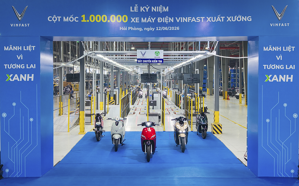 VinFast Đạt Dấu Mốc Quan Trọng Với Chiếc Xe Máy Điện Thứ 1 Triệu
