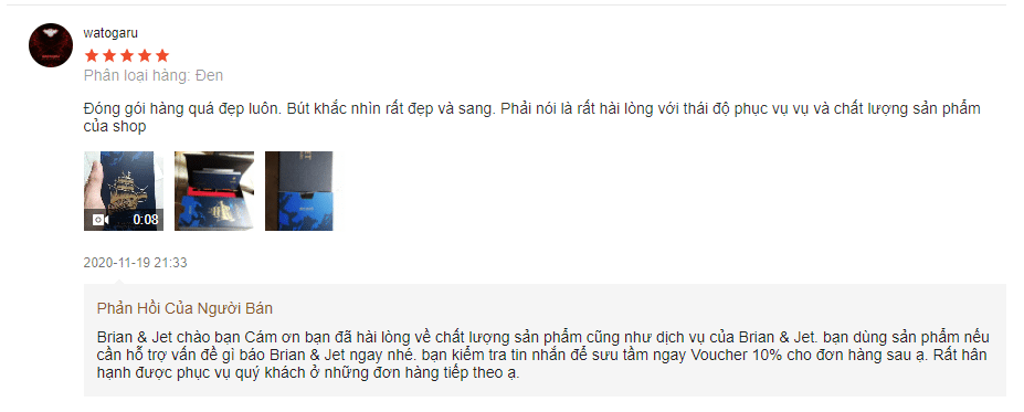 Đánh giá bút ký BJ003